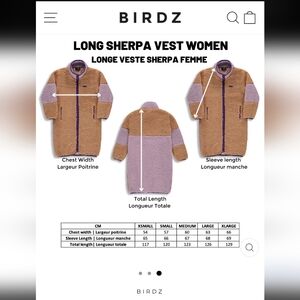 Birdz 🇨🇦 Long Sherpa Jacket Sz. L Women